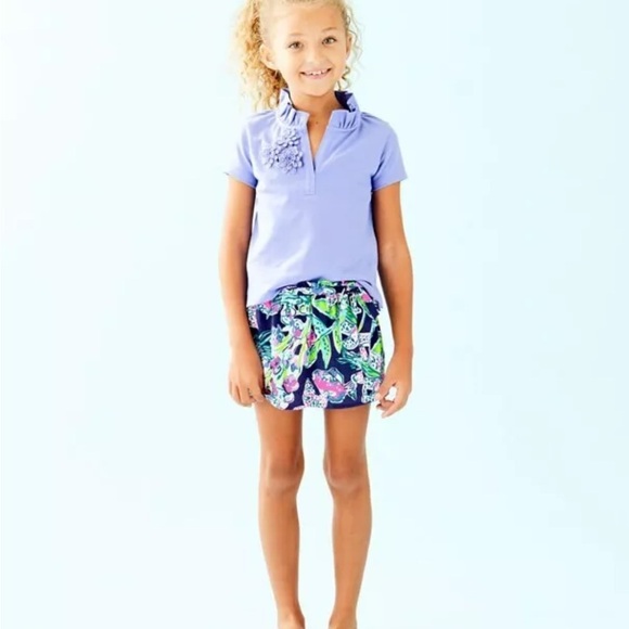 Lilly Pulitzer Karla skort in navy sway this way - Size XL (12-14) - Picture 7 of 8